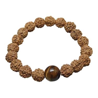 Imagem de Sementes de Panchmukhi Rudraksha de cinco faces Contas de Rudraksha (Elaeocarpus ganitrus) 100% original e certificado pela ARIHANT GEMS & JEWELS