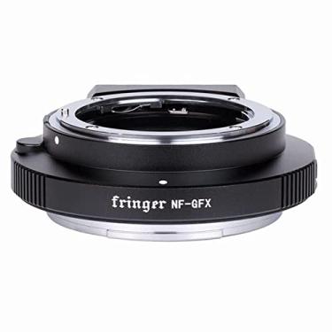 Imagem de Fringer Adaptador de foco automático NF-GFX AF compatível com lentes Nikon D, G, E e outras lentes automotivas de terceiros principais para câmeras Fujifilm GFX