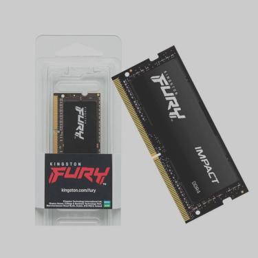 Imagem de Memoria Notebook Ddr4 Memoria Kf426s15ib/8 8gb Ddr4 2666mhz Cl15 Sodimm Fury Impact