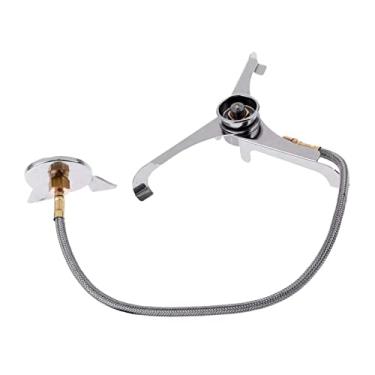 Imagem de Piquenique Camping Fogão Fogão Dividido Conector Conversor Acessórios Adaptador Tanque de Gás