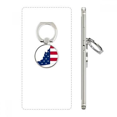 Imagem de Virginia USA Mapa Estrelas Listras Bandeira Formato Telefone Suporte Suporte Ajustável Suporte