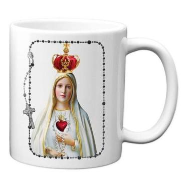 Imagem de Caneca Nossa Senhora Do Rosário De Fátima Presente Católico
