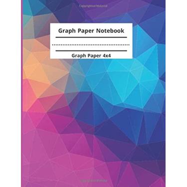 Imagem de Graph Paper Notebook, Colorful: 4 Squares Per Inch: 4x4 Quad Ruled Graph Paper Notebook (Graph Paper Notebooks) 8.5 x 11, Great for Math and Science, ... Notebook for Students, Steampunk, 108 pages