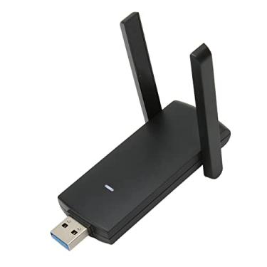 Imagem de Adaptador WiFi USB 3.0, Adaptador de Rede Sem Fio de Banda Dupla Com Antena Rotativa de Alto Ganho de 5dBi e Modo AP, Dongle WiFi para Computadores de Mesa e Laptops