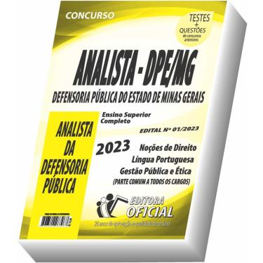 Imagem de Apostila DPE - MG - Analista da Defensoria Pública