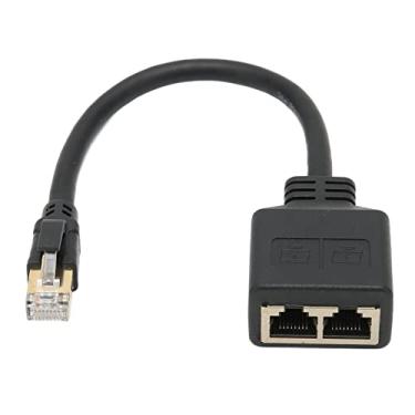 Imagem de Adaptador Divisor RJ45, 1 Para 2 Portas Adaptador Ethernet RJ45 Extensão De Cabo Excelente Transmissão De Conexão Adaptador Divisor RJ45 Y Para Home Office