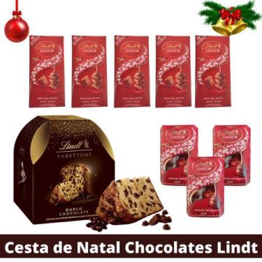 Imagem de Cesta De Natal Mix Chocolates Ao Leite Lindt