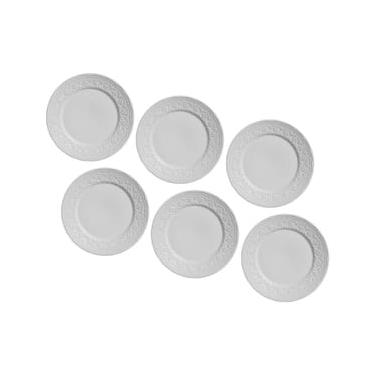 Imagem de Conjunto de Prato Raso Porto Brasil Madeleine em Faiança Feldspático - 6 Peças