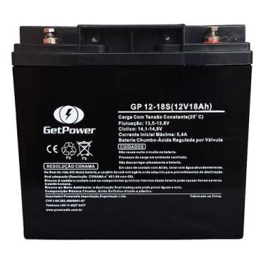 Imagem de Bateria Selada 12V 18Ah Getpower Vrla Agm - Nobreak - Get Power