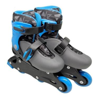 Imagem de Patins Infantil 2 Em 1 Ajustável Menino 31/34 Dm Toys 5873