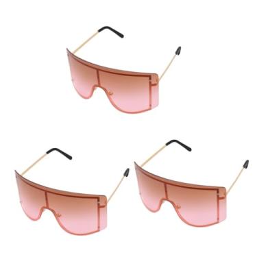 Imagem de BESPORTBLE 3 Pares óculos de sol da moda masculina tons ar livre óculos da moda óculos de armação para homens oculos de sol copos decoração de roupas óculos de homem colorida quadro cara rosa