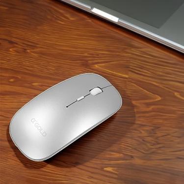 Imagem de Mouse Sem Fio 2.4GHZ Recarregavel USB Ergonomico Wireless, portátil PC Notebook Fino Leve