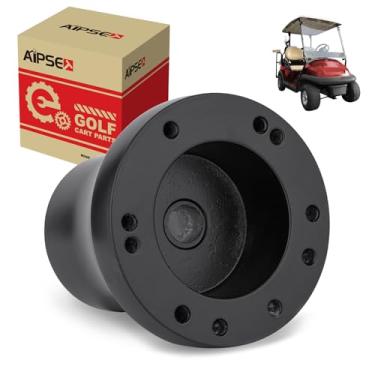 Imagem de AIPSET Adaptador de Volante de Carrinho de Golfe Compatível Com o Volante de Carrinho de Golfe Club Car Precedent, Funciona Com Volante de 5 a 6 Furos - Preto