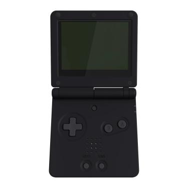 Imagem de Atualizado Soft Touch substituição Habitação Shell  Gameboy Advance SP para IPS e LCD padrão-Preto