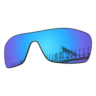 Imagem de Well-aimed Lentes de substituição compatíveis com óculos de sol Oakley Batwolf OO9101 - Azul irídio polarizado