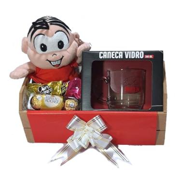 Imagem de Cesta De Presente Turma Da Mônica Com Caneca Te Amo