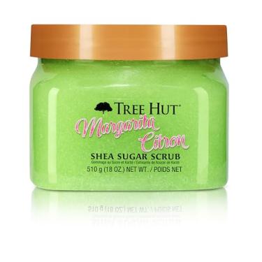 Imagem de Tree Hut Margarita Citron Shea Sugar Scrub | Esfoliante corporal esfoliante remove a pele seca e morta para uma sensação macia e hidratada | Cuidados nutritivos essenciais para o corpo | 532 ml.