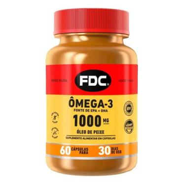 Imagem de Omega-3 Fish Oil Óleo De Peixe Epa 1000Mg 60 Cápsulas Fdc - Fdc Vitami