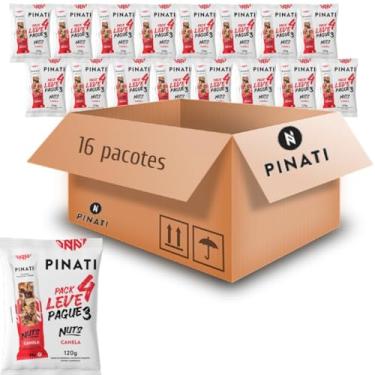 Imagem de Kit c/ 16und Barra de Nuts Pinati Canela 120g (4x30g)