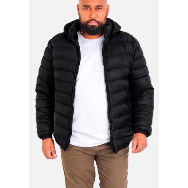 Imagem de Jaqueta Becker Bobojaco Puffer Nylon Plus Size Impermeável Capuz Removível Masculina-Masculino