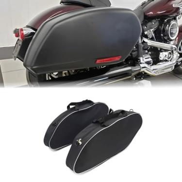 Imagem de VITINO Alforjes de motocicleta, mochilas de viagem, malas de viagem, bolsas de ferramentas para FLSB Softail Sport Glide FXLRST Low Rider ST