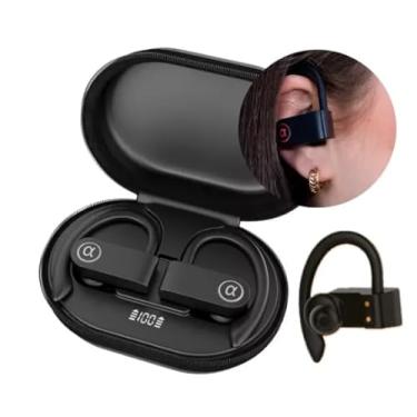 Imagem de Fone de Ouvido Bluetooth Esportivo Com Alça Impermeável Academia Treino