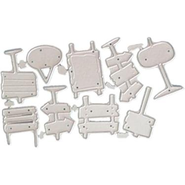 Imagem de Quadro de avisos cortado para fazer cartões, moldes de corte de metal vazados, parabéns, corte, aniversário, estampagem, estêncil, modelo para decoração de scrap-booking, cartão de bênção de