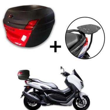 Imagem de Baú 34 litros Awa Proos com Bagageiro para NMAX 160 2021-2023, Vermelh