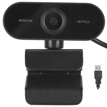 Imagem de Câmera Webcam Full Hd 1080p 30fps Preto Vídeo chamada Call - Home Good