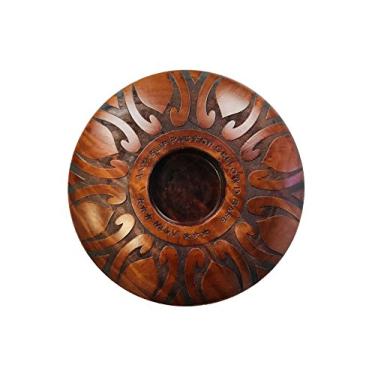 Imagem de MI&VI Batente redondo para violoncelo e contrabaixo – Descanso antiderrapante perfeito, rolha de som, pino de suporte, madeira real