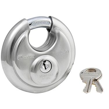 Imagem de Master Lock Cadeado de aço inoxidável 40T, pacote com 2