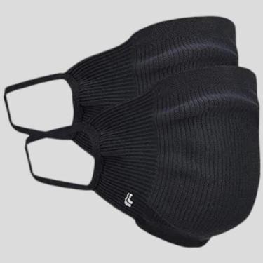 Imagem de Máscara Lupo Kit com 2 Proteção Antimicrobial Lavável, Preto