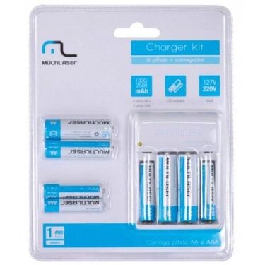 Imagem de Carregador de Pilhas com 8 Pilhas 4 Pilhas AAA + 4 Pilhas AA CB093 Mul