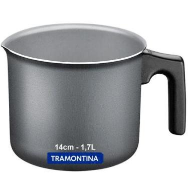 Imagem de Fervedor tramontina  leiteira antiaderente caneco canecao, Chumbo, 14c