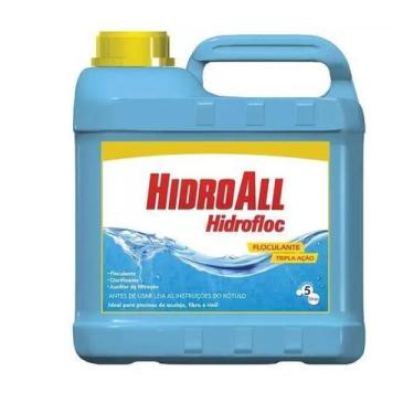 Imagem de Kit 02 Clarificante Hidrofloc Hidroall - 5 Litros