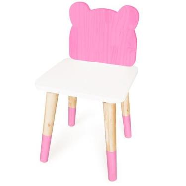 Imagem de Cadeira Infantil de Madeira  Urso - Eita Casa Perfeita, Rosa