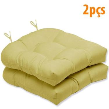 Imagem de Almofada Para Cadeira Futton Solid 40x40cm - 2pçs - FASTLAR, *Dourado