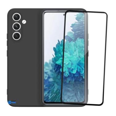 Imagem de Película de Vidro 3D Tela Toda + Capa Capinha Case Premium Preta para Samsung Galaxy S20 FE