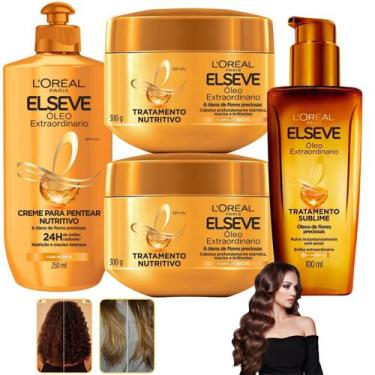 Imagem de Kit Elseve Óleo Extraordinário Loreal Paris Nutrição Cabelos Secos Son