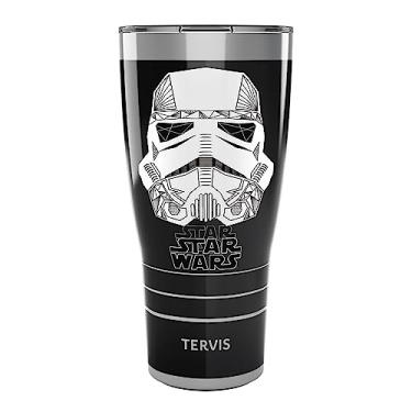 Imagem de Tervis Copo isolado Star Wars Vader Trooper de parede tripla mantém as bebidas frias e quentes, 850 g, aço inoxidável