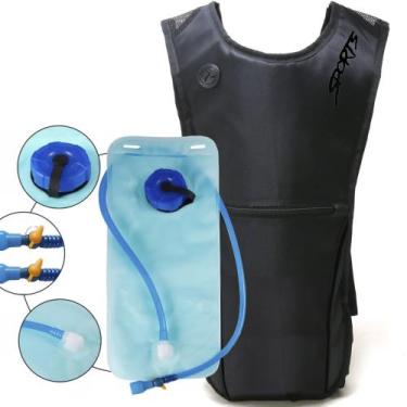 Imagem de Mochila Hidratação Impermeável Para Ciclismo com Refil De 2 Litros Pre