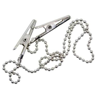 Imagem de Prendedor De Babador Odontológico Bolinha Metal Jacaré 1 Unidade Mac D