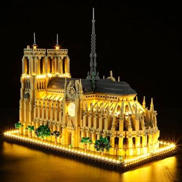 Imagem de YEABRICKS LED Light for 21061 Architecture Notre Dame Cathedral Building Blocks Model (Building Set NOT Included)