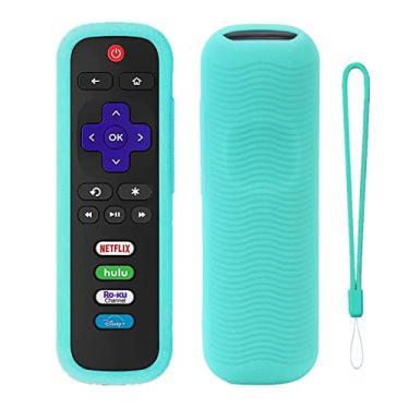 Imagem de Gavyqier Capa de silicone para controle remoto Hisense Roku TV | TCL Roku | Hisense Roku | Westinghouse Roku TV Remote Case com rastreador