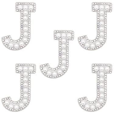 Imagem de Winrase A-Z Letras Ferro em Patch Colorido Strass Pérola Brilhante Alfabeto Inglês Patch de Costura para Vestido de Noiva Vestido de Dama de Honra Roupas Meninas Sapatos Chapéu Bolsa Artes Artesanato