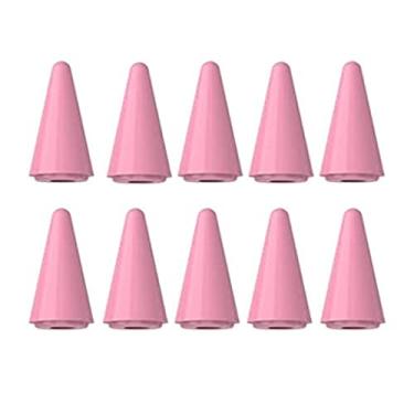 Imagem de TaIYanG Pontas de substituição para pontas de caneta Apple Pencil pacote com 10 - rosa (universal com pontas branca/preta/roxa)