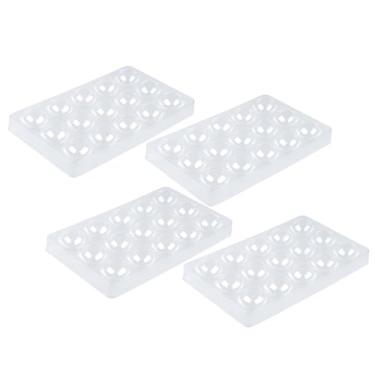 Imagem de Hemoton 4 pçs Molde de secagem de flor de açúcar, bandeja de moldagem de plástico para decoração de bolos, ferramentas de assar para artesanatos de açúcar, chiclete, chocolate, pasta de chocolate, utensílios de cozinha de sobremesa