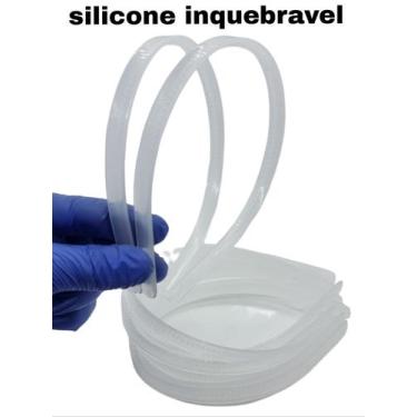 Imagem de Tiara Dentinho Silicone - 10mm - Inquebrável - 12 Unidades - Comercial