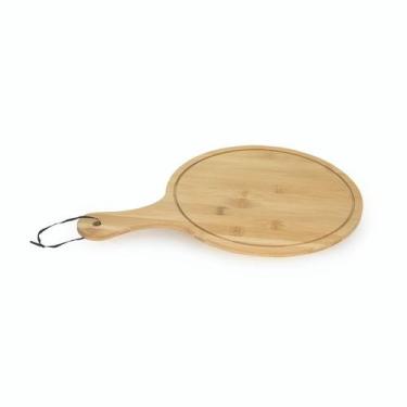 Imagem de Tábua Gourmet Redonda com Alça Ecokitchen 37.5 cm - Mimo Style - BM192