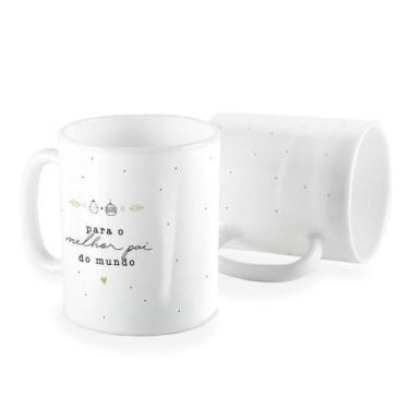 Imagem de Caneca Cerâmica PARA O MELHOR PAI DO MUNDO - Quatro Estações, Branco, 